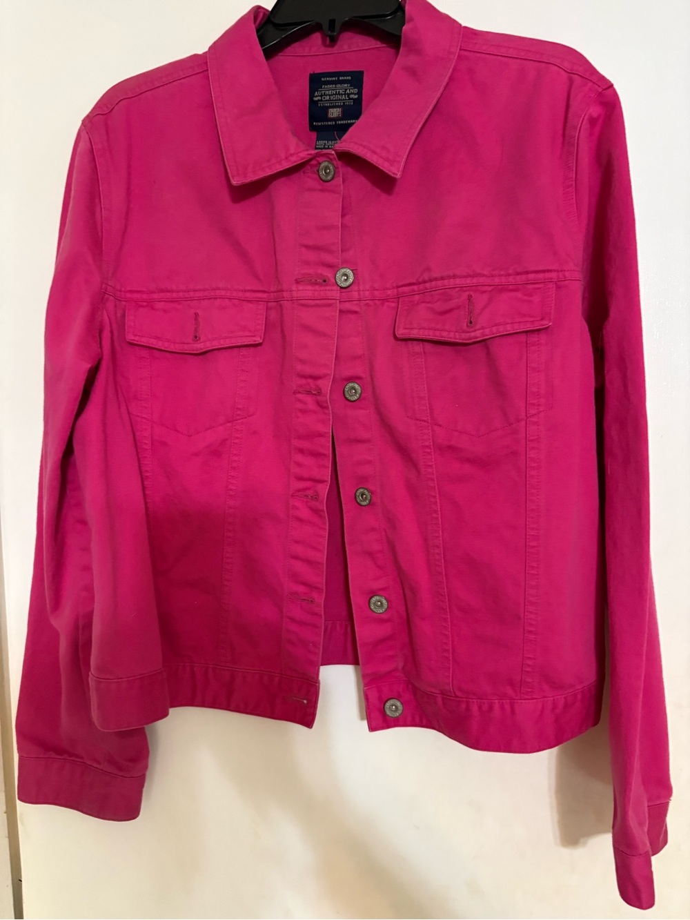 Pink Denim Jacket Size Xl